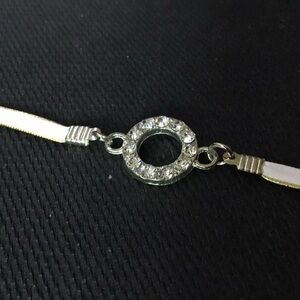 Dazzling Silver Circle Bracelet